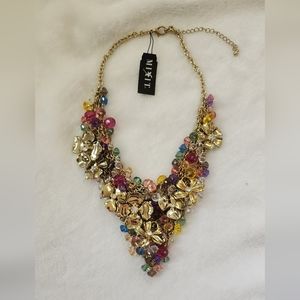 Mix It Multi layered bib style necklace